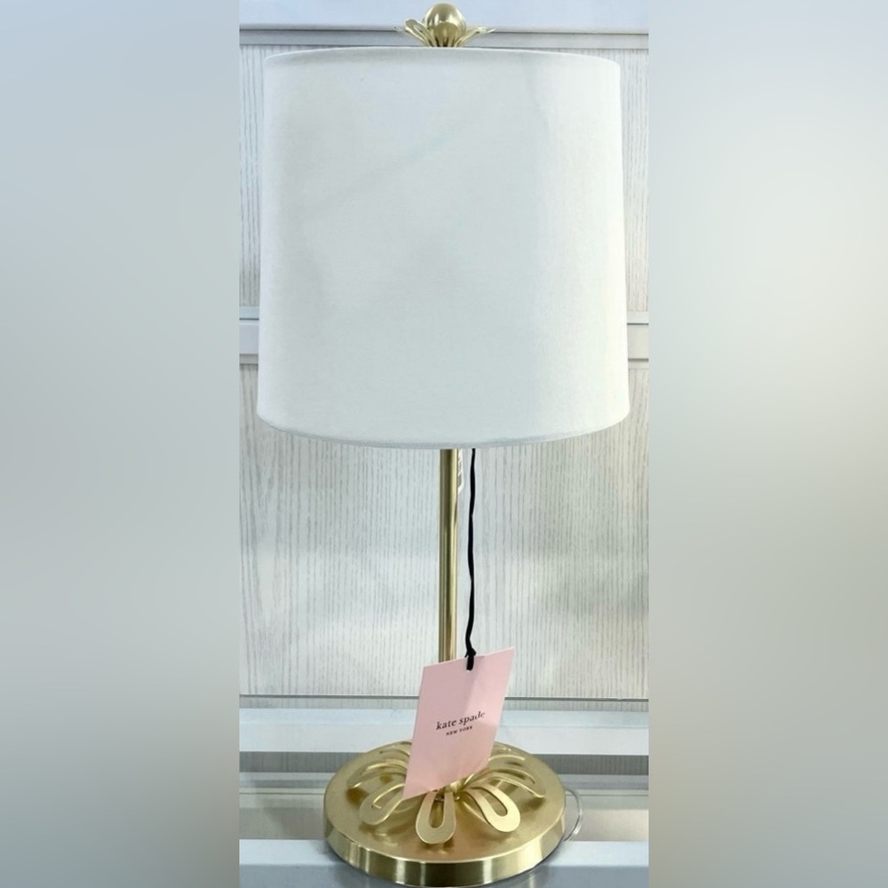 Kate Spade gold FLOWER table top lamp